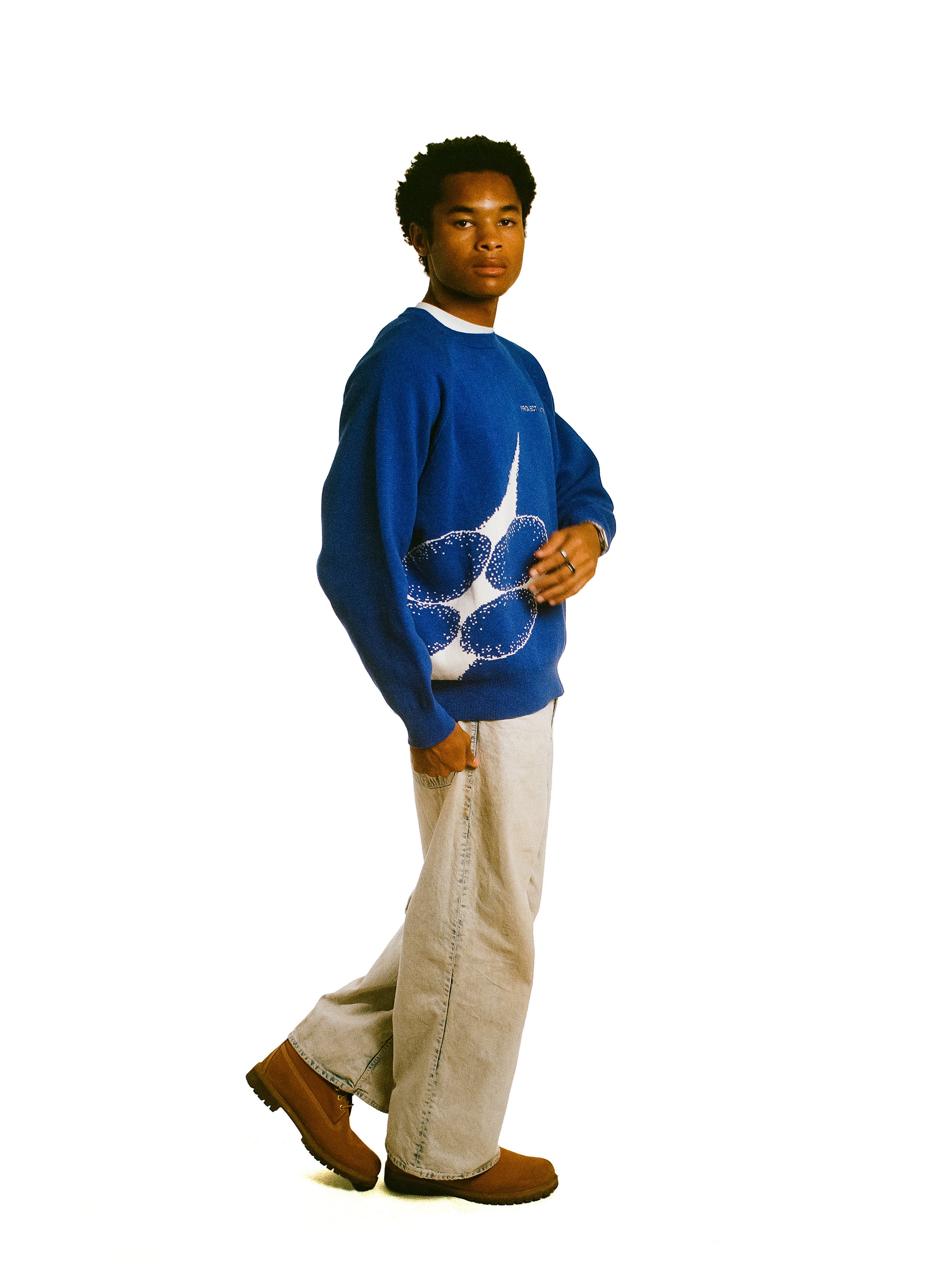 Royal Blue Knitted Sweater